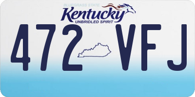 KY license plate 472VFJ