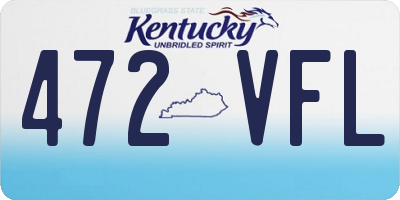 KY license plate 472VFL