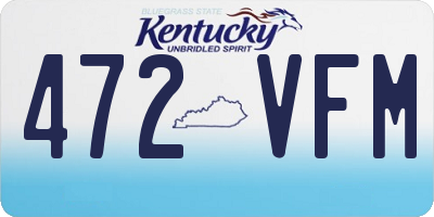 KY license plate 472VFM