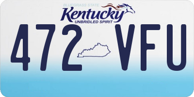 KY license plate 472VFU
