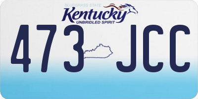 KY license plate 473JCC