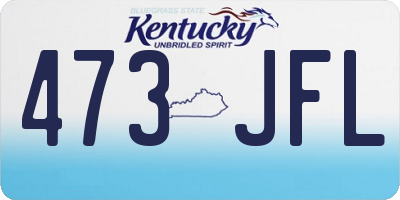 KY license plate 473JFL