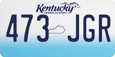 KY license plate 473JGR