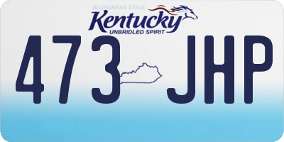 KY license plate 473JHP