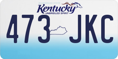 KY license plate 473JKC