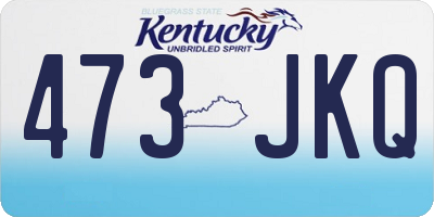 KY license plate 473JKQ