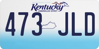 KY license plate 473JLD