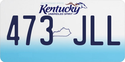 KY license plate 473JLL