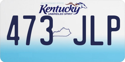 KY license plate 473JLP