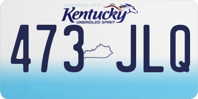 KY license plate 473JLQ