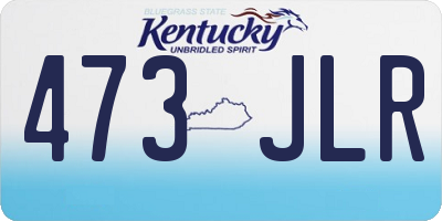 KY license plate 473JLR