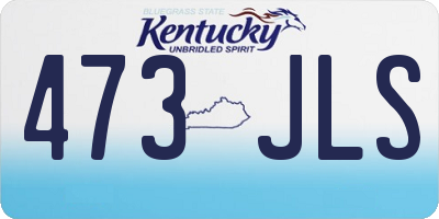 KY license plate 473JLS
