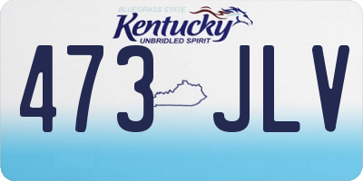 KY license plate 473JLV