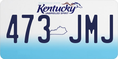 KY license plate 473JMJ