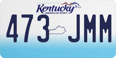 KY license plate 473JMM