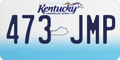 KY license plate 473JMP