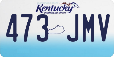 KY license plate 473JMV