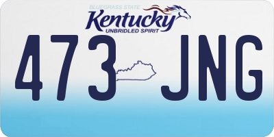 KY license plate 473JNG