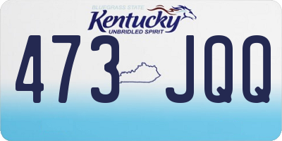 KY license plate 473JQQ