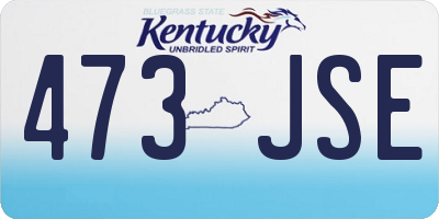 KY license plate 473JSE