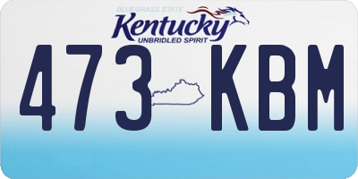 KY license plate 473KBM