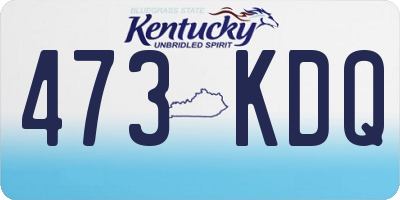 KY license plate 473KDQ