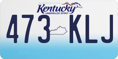 KY license plate 473KLJ
