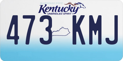 KY license plate 473KMJ