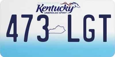 KY license plate 473LGT