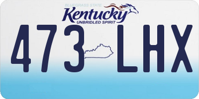 KY license plate 473LHX