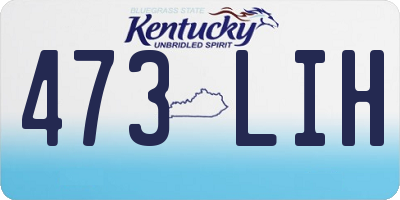 KY license plate 473LIH