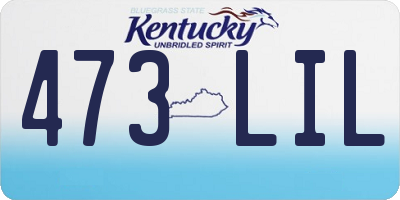 KY license plate 473LIL