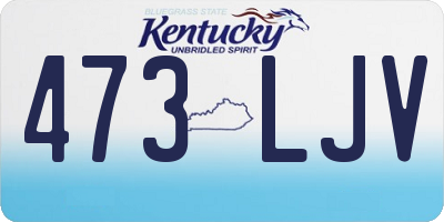 KY license plate 473LJV