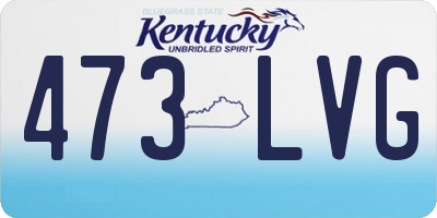 KY license plate 473LVG