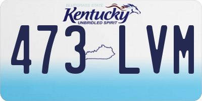 KY license plate 473LVM