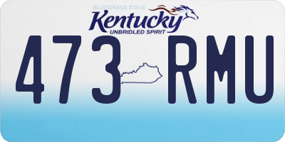 KY license plate 473RMU