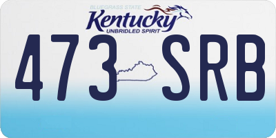 KY license plate 473SRB