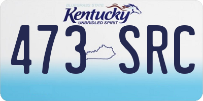 KY license plate 473SRC