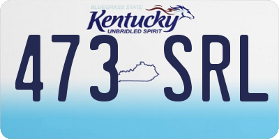 KY license plate 473SRL