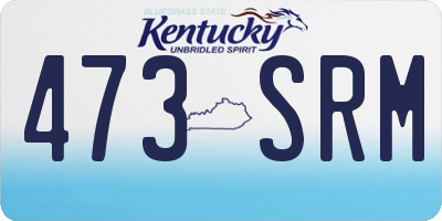 KY license plate 473SRM