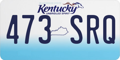 KY license plate 473SRQ