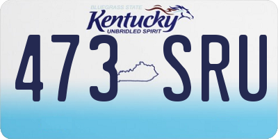 KY license plate 473SRU