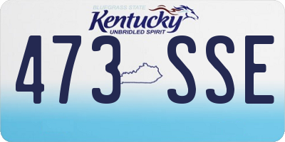 KY license plate 473SSE