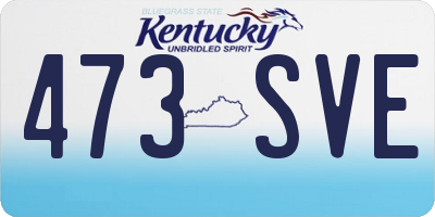 KY license plate 473SVE