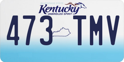 KY license plate 473TMV