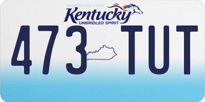 KY license plate 473TUT