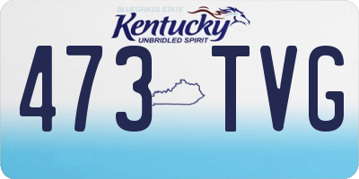 KY license plate 473TVG