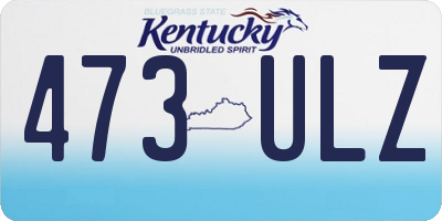 KY license plate 473ULZ