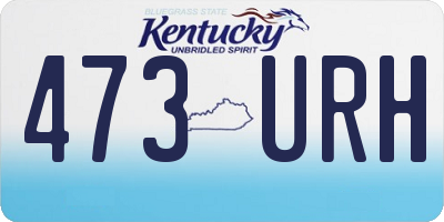KY license plate 473URH