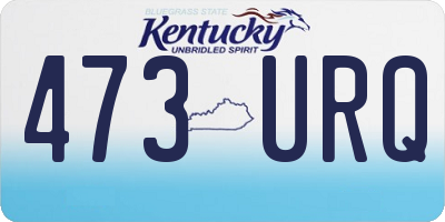 KY license plate 473URQ